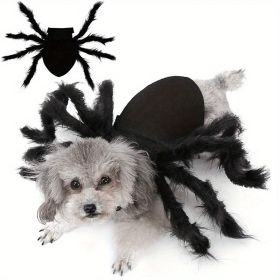 Pet Spider Clothing - Halloween Spider Clothing Suitable For Cats And Small And Medium-sized Dogs Halloween Party Dress Up (Color: Black, size: L)