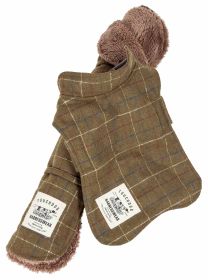 Touchdog 2-In-1 Windowpane Plaided Dog Jacket With Matching Reversible Dog Mat (Color: green, size: X-Small)