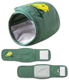 Touchdog Gauze-Aid Protective Dog Bandage and Calming Compression Sleeve (Color: green, size: medium)